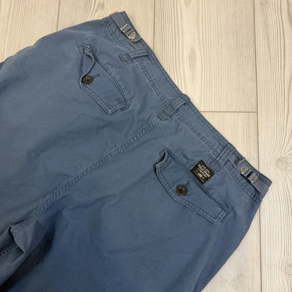 Polo Ralph Lauren Size 34 Blue Cargo Chino‎ Cotton Shorts
